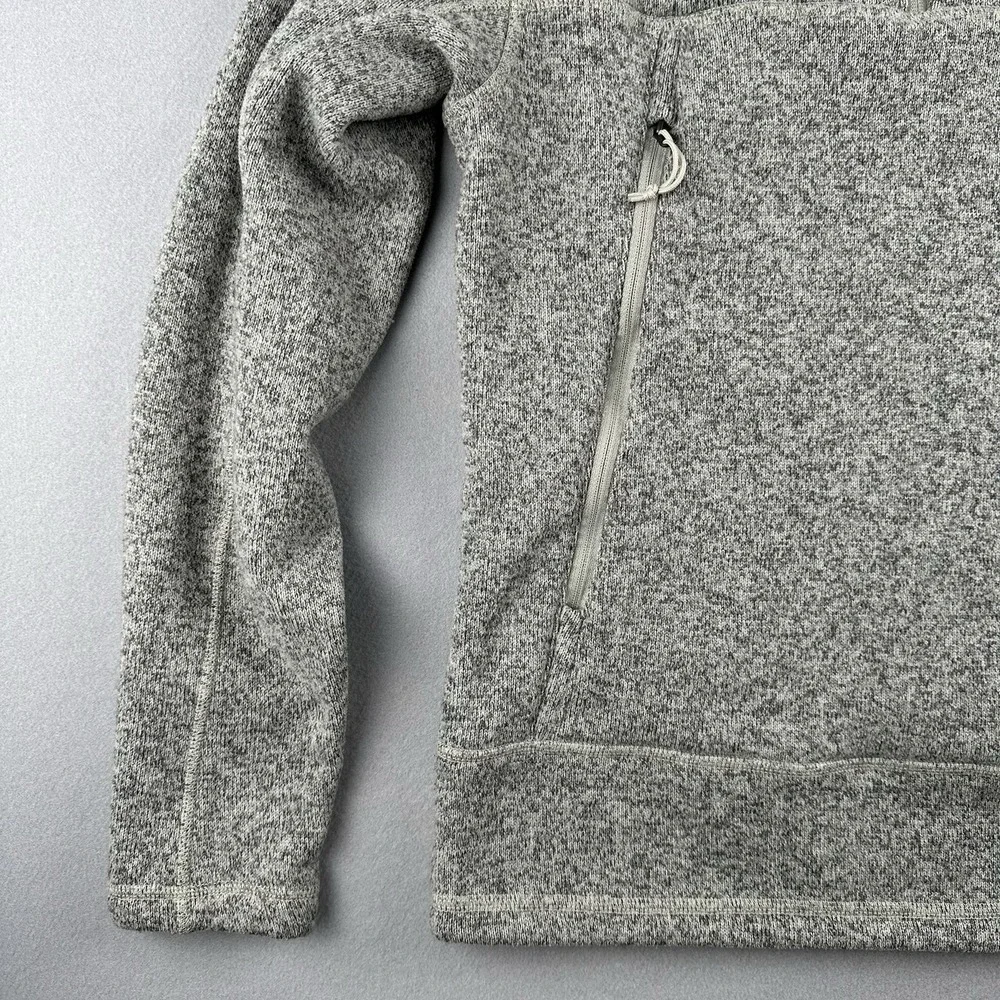 The North‎ Face Men's Beige Gray 1/4 Zip Pullover Fleece Size Small Sweater
